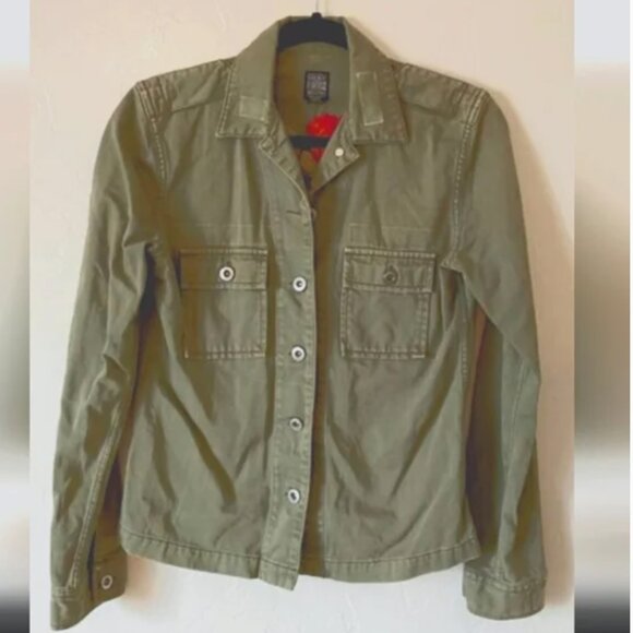 Lucky Brand Vintage Utility Jacket Yarn Floral Size Small - Picture 4 of 6